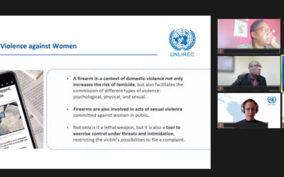 UNLIREC held webinar on the importance of firearms control in preventing armed violence against women in Jamaica