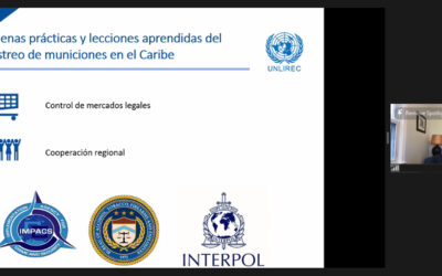 UNLIREC realiza webinario regional ‘Optimizando medidas para combatir el tráfico ilícito de armas de fuego y municiones’  