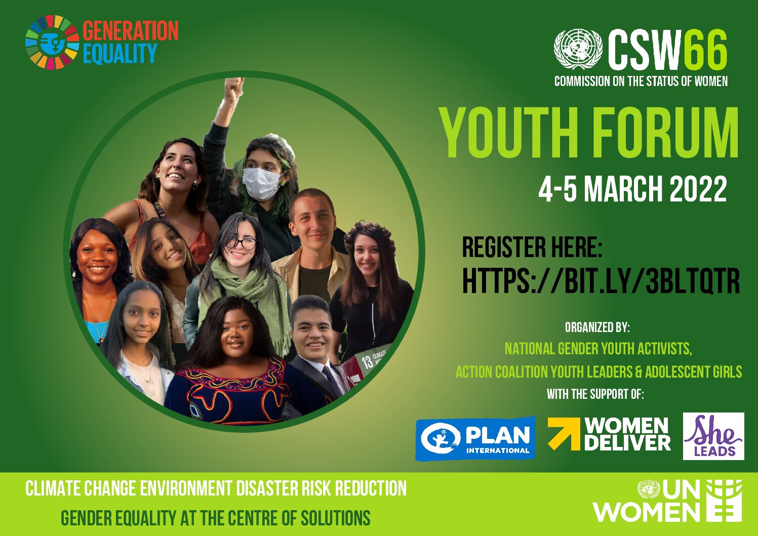 Registration Open for the Virtual Youth Forum at CSW66